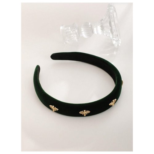 SHENHE Women's Velvet Headband Cute Bee Thin Hair Band Non Slip Fashion Hair Accessory Green One-Size