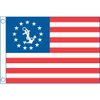 TAYLOR MADE PRODUCTS Sewn US Yacht Ensign Flag for Boats, 12" x 18", Marine-Grade Nylon, Fade Resistant, Brass Grommets, Embroidered Stars and Stripes, Flag only - 2020109184