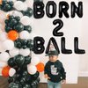 Wonmelody Sports 2nd Birthday Party Decors Sports Theme 2nd Birthday Party Supplies with Born 2 Ball Sports Banner Baseball Rugby Ball Basketball and Soccer Ball Foil Balloons Supplies for 2nd Boys
