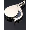 NIEGIENNA-5x Foldable Pocket Eye Loupe Magnifier Magnifying Glass with Keychain for Coin Jewelry Diamond Jeweler Gem