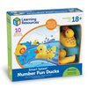 Learning Resources Number Fun Ducks - 10 Pieces, Ages 18+ months Toddler Learning Toys, Preschool Toys, Toddler Bath Toys, Baby Bath Toys