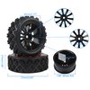 Rowiz 1/10 RC Car Tires 12mm Hex Wheels and Tires for 1/18 Truck 1/12 to 1/16 Buggy Slash WLtoys 144001 A959 124018 124019 Mini T 2.0 Latrax Teton HBX 18859
