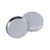 Coshar Pack of 30 Empty Round Metal Pans 26mm Eyeshadow Palette Pans Replacement for Magnets Makeup Palettes (5mm Height) Silver