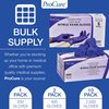 ProCure [200 Count Disposable Nitrile Gloves X-Small - Powder Free, Rubber Latex Free, Medical Exam Grade, Non Sterile, Ambidextrous - Soft with Textured Tips - Cool Blue