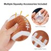TONYFY Dog Toys Balls - Chewable Plush Rugby for Dogs, Soft Pet Squeaky Ball Stuffed with Fluffy, Durable Indoor & Outdoor Dog Puzzle Toy, Birthday for Puppy Small and Medium Breeds