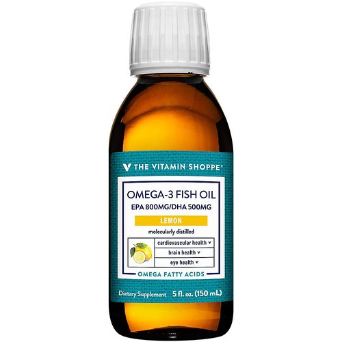 The Vitamin Shoppe Omega 3 Fish Oil 1500mg, EPA 800mg &amp; DHA 500mg, Purity Assured, Molecularly Di...