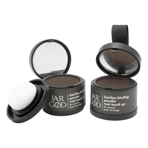 Hairline powder Root Touch-Up Temporary Concealing Powder Instant Gray Coverage Temporary Hair Color for Roots and Highlights for Women & Men (0.14 Ounce (Pack of 2), Dark Brown)