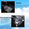 capetsma Fish Breeding Box, Acrylic Fish Isolation Box with Suction Cups, Aquarium Acclimation Hatchery Incubator for Baby Fishes Shrimp Clownfish and Guppy... Small Size (S)