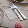 Restaurantware Napluxe Organic Cotton Cocktail Beverage Napkins - Soft and Durable 4.5" x 4.5" Ecru Paper Napkins - Disposable and Recyclable - 50-CT Roll- Restaurantware