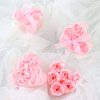 Efavormart 4 Pack | 24 Pcs Blush/Rose Gold Scented Rose Soap Party Favors with Gift Box and Ribbon