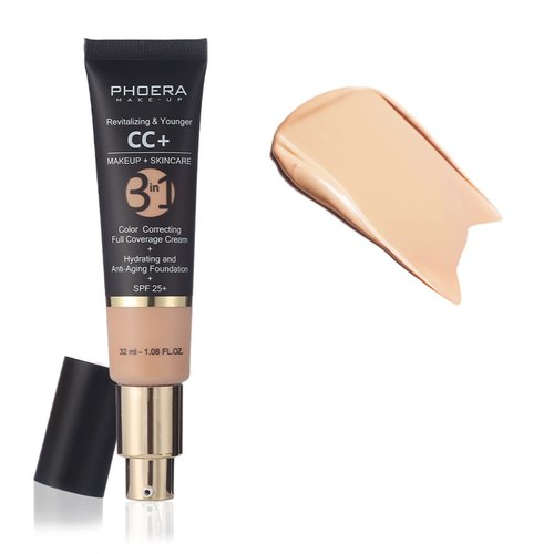 MAEPEOR Full Coverage Foundation 6 Colors Mattle Oil-Control Liquid Foundation Anti-Aging Color Correcting Cream Foundation for All Skin Tone (120 Nude)