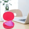 2Pcs Period Cup Storage Case Menstrual Cup Plastic Holder Menstrual Disc Cleaner for Travel Pink
