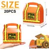 20 Pieces Construction Treat Boxes Birthday Party Supplies Construction Truck Party Favor Box Paper Candies Goody Boxes for Boys Girls Construction Theme Birthday Decoration 4.8 x 2.4 x 4.8 Inch