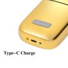 KEMEI Electric Razors for Men, Professional Cordless All Metal Electric Razor, Lithium Titanium Razors, USB Rechargeable Facial Beard Trimmer,Golden (TX1 Gold)