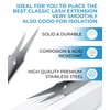 Stacy Lash STL-4 Isolation Eyelash Extension Tweezers/Supplies for Classic Extensions & Individual False Mink Lashes/Precision Eyelashes Separator Tool/Beauty Accessories/Sharp Tweezer Tip