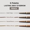 K-Palette 3-in-1 Eyebrow Pencil, Waterproof Brow Tint for Sculpting & Long-Lasting 3D Effect, Natural Eyebrow Makeup, 03 Mocha Brown