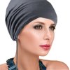 SHEHARUHI 3PCS Women's Elasticized Bandana Hat Women Under Scarf Hat Hijab Cap Bandana Hat with Adjustable Elastic Strap