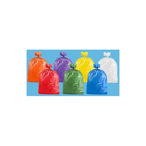 USA-Made Colorful Trash Bags in Variety of Sizes and Colors (10, YELLOW 50 GALLONS)