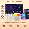 Mini Karaoke Machine for Kids and Adults, Portable Bluetooth Speaker with 2 Variable Sound Wireless Microphones for 4,5,6,7,8,9,12 + Girl, Kids Toys Birthday Gifts for 4-12 Years Old Girl Boys-Cream
