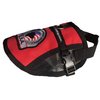 Premium Emotional Support Dog Vest | ESA Dog Vest | Mesh Cooling Panel | Emotional Support Dog Harness | Includes 5 Federal Law ESA Handout Cards (14" - 17" Girth, Red)