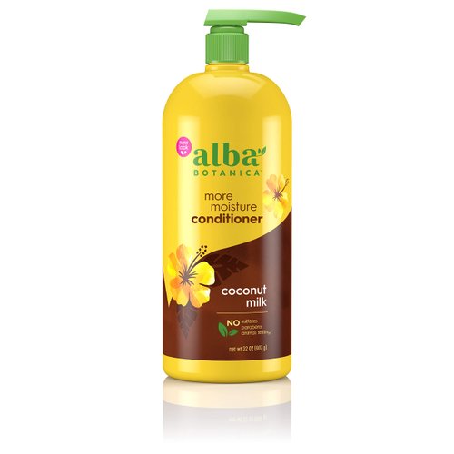 Alba Botanica Conditioner, More Moisture Coconut Milk, 32 oz. (Packaging May Vary)
