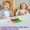 Kiapeak 1-4 Players Shut The Box Dice Game, 10 Numbers Traditional Wooden Pub Bar Board Game, Family Classics Tabletop Version Games for Classroom, Party, or Pub