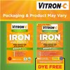 Vitron-C High Potency Iron Supplement with 125 mg Vitamin C, 60 Count | Pack of 2