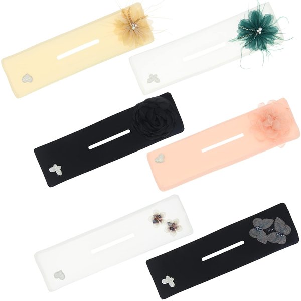 K&Y 6 PCS Elegant Flower Butterfly Lazy Hair Curler Bun Maker For Hair elegant bun lazy hair curler bun maker Deft bun Make For Women Girls (6pcs mixed color 2)