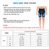 Womens Bike Shorts 4D Gel Pading Cycling Spinning Biker Bicycle Short with Pockets Wide Waistband Blue XL
