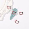 32PCS Kawaii Nail Art Charms Bling Kitty 3D Cute Metal Rhinestone Crystals Making Ornament Nail Decoration Accessories for DIY