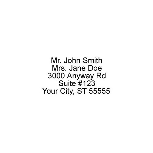 5 Line Self-Inking Return Address Stamp