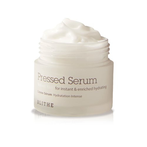 BLITHE Pressed Serum Velvet Yam Organic Shea Butter Raw Unrefined - Pure Shea Butter Organic Lotion for Dry Skin with Macadamia Oil & Yam Phyto Mucin, K Beauty Organic Body Lotion 0.74 Fl Oz