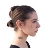 Thug Ink Temporary Tattoos - Volume III - 8 Temporary Tattoos ~ Face Tattoos ~ Money Bag, Compass, Alien Head, etc~ Thug Life ~ Fake Tattoos ~ Water-transfer Tattoos