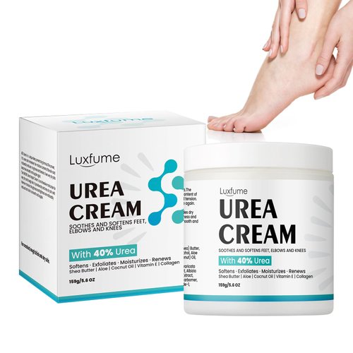 Luxfume Urea Cream 40 Percent For Feet Maximum Strength 5.6 Oz,Foot Cream For Dry Cracked Heels And Feet - Deep Moisturizes, Callus Remover Urea Cream For Feet 159g
