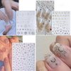 9 Sheets Moon Star Nail Stickers 3D Self-Adhesive Gold Silver Nail Art Stickers Sun Star Moon Nail Decals Shiny Star Stickers for Nail Art Decorations Star Nail Charms for DIY Acrylic Nail Supplies