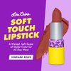 Lime Crime Soft Touch Comfort Matte Lipstick, Vintage Spice (Terracotta Reddish Brown) - Flirty Retro Shades - Full-Coverage Long Lasting, Lip Lining & Soft for All-Day Wear - Talc-Free & Paraben-Free