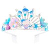 Didder Seashell Mermaid Themed Crown Halloween Costume Headpiece Fish Scales Tiara Hair Accessories for Women and Girls