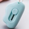 QAQE Mini Cloud Portable Box Cutter,Retractable Utility Knife, DIY Small Retractable Paper Knife, School Stationery Cute Paper Cutter for Packages, Letters and Cardboard Boxes Opening White One-size