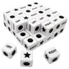Ahoper 50 Pieces Left Right Center Dice Only 50 Dices Left Right Center Dice Game Prime Dice Only,Left Right Center Bulk,16mm Standard Size, Easy to Grip.