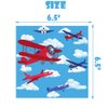 80 Pcs Airplane 2nd Birthday Party Decorations Two Fly Disposable Paper Dinner Plates Napkins Forks Dinnerware for Aviation Theme Boys 2nd Birthday Party Decorations Supplies
