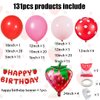 Strawberry Balloon Arch Kit- berry first birthday decor, 131pcs red and pink balloons with Strawberry Birthday Banner for Sweet Girl Berry Themed Birthday party and berry Baby Shower decoraion