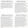 Pure Body Naturals Facial Serum - Hyaluronic Acid Serum, Retinol Serum, Vitamin C Serum, and Vitamin B3 (Niacinamide) Serum - A Perfect Serum Gift Set for Women of All Ages