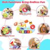 JOCOUNY Toddlers Toy - Montessori Sensory Musical Toys Piano Keyboard Early Development Learning Educational Musical Instrument Travel Toy for Infant Baby Boy Girl Nursing Birthday