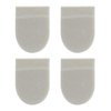 Felt Heel Cushion Pad 1/4" with Adhesive for Pain Relief - 4 Pairs