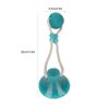 Jopwkuin Suction Cup Dog Tug Rope Toy, Interactive Teeth Puppy Pull Toy for Home(Green Ball Shape)