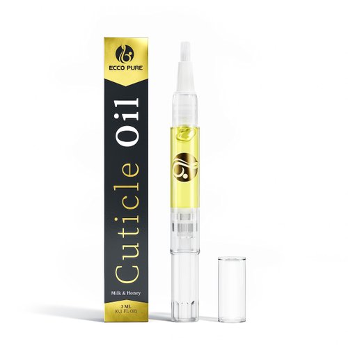 Cuticle Oil Pen with Milk & Honey - Nail and Cuticle Protector - Nail Care and Nail Growth Treatment - Acrylic Nail Art Accessory - Contains Vitamin E