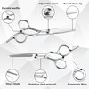 VXKOCZS Professional Hair Scissors Set include Barber Scissors and Thinning Shears,hair cutting scissors, ergonomic blades, hair cutting shears for men, women, children and pets (6 PCS)