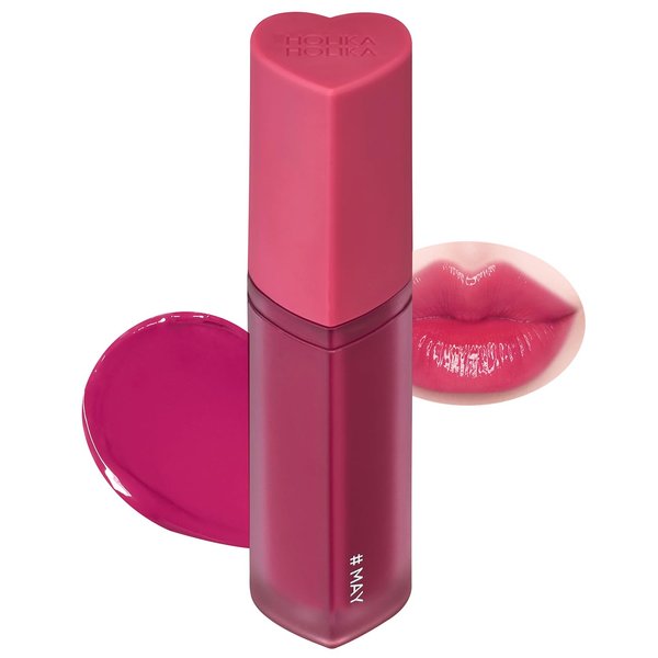 HOLIKA HOLIKA Heart Crush Glow Lip Tint Air – Korean Lip Tint with High Shine Juicy Fruit Jam Colors Lip Stain – Hydrolyzed Collagen & Vitamin C (13 MAY)