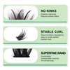 Lashsure Self Adhesive Eyelash Clusters Kit - Natural Black, Reusable False Eyelashes Kit for Women, Easy to Apply, Lightweight & Natural Looking (MF10-1)