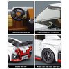 Mould King Speed Champion Nissan GTR Car Models Building Toys with Display Case, 27031 Model Car Kits Building Blocks, Race Car Building Sets, JDM Car Building Kits for Adults Kids 8+(356PCS)